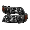 SPYDER Xtune Crown Victoria 98-11 Crystal Headlights w/ Corner Lights Set Smoked HD-JH-CRVI98-SET-SM 9031045