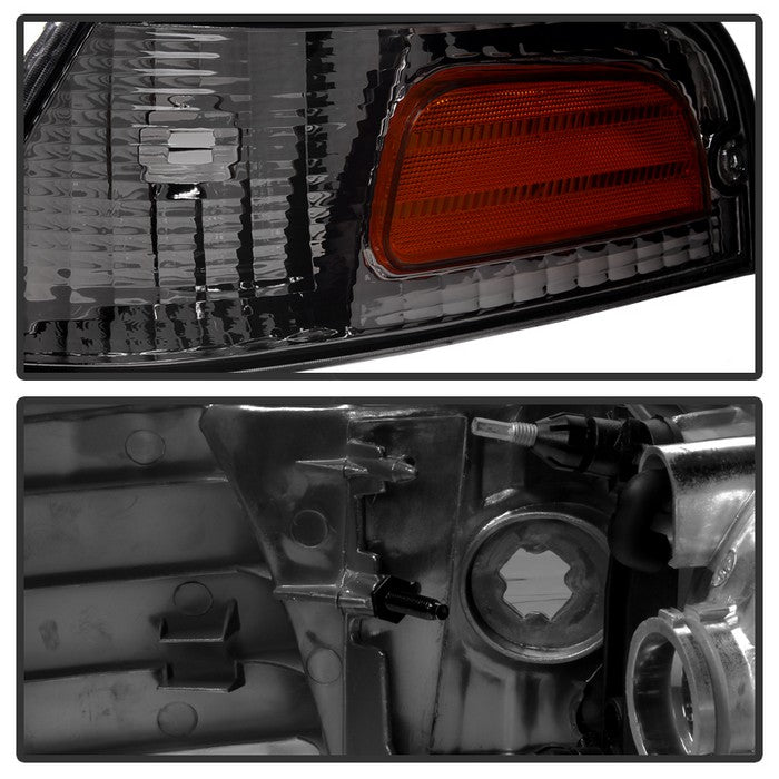 SPYDER Xtune Crown Victoria 98-11 Crystal Headlights w/ Corner Lights Set Smoked HD-JH-CRVI98-SET-SM 9031045