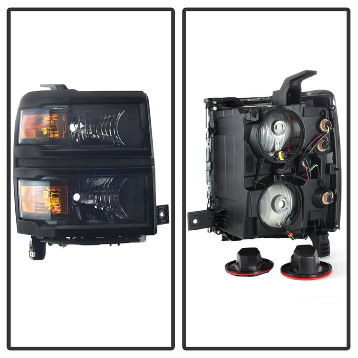 SPYDER Chevrolet Silverado 1500 14-15 (Non-HD) OEM Style Headlights - Black HD-JH-CS14-AM-BK 9040085