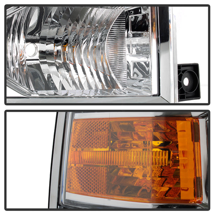 SPYDER xTune Chevy Silverado 1500 14-15 Halogen Projector Headlight Chrome - HD-JH-CS14-PJ-C 9040122