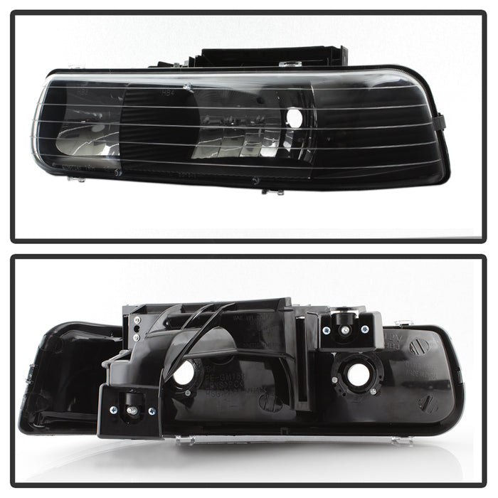 SPYDER Xtune Chevy TahOE 00-06 Amber Crystal Headlights Black HD-JH-CSIL99-BK 5064240