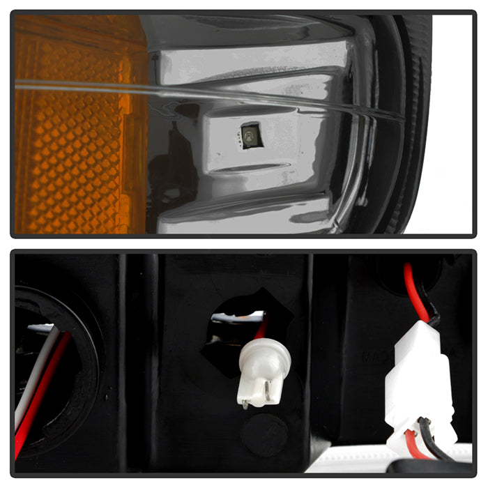 SPYDER Xtune Chevy TahOE 00-06 Headlights w/ LED Bumper Lights Amber Smoke HD-JH-CSIL99-LED-SET-SM 5069481