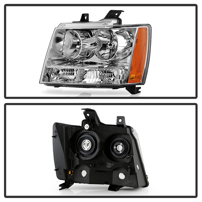 SPYDER Xtune Chevy Suburban 1500/2500 07-14 Crystal Headlights Chrome HD-JH-CSUB07-AM-C 9022760