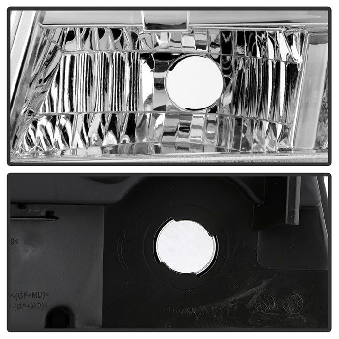 SPYDER Xtune Chevy Suburban 1500/2500 07-14 Crystal Headlights Chrome HD-JH-CSUB07-AM-C 9022760