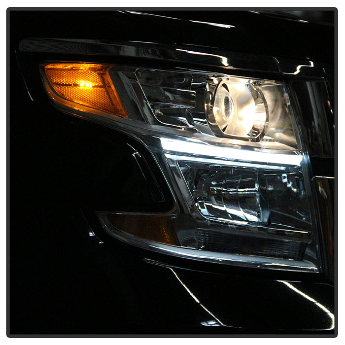 SPYDER xTune 15-17 Chevrolet Suburban OEM Style Halogen Headlights -Chrome (HD-JH-CSUB15-AM-C) 9044090