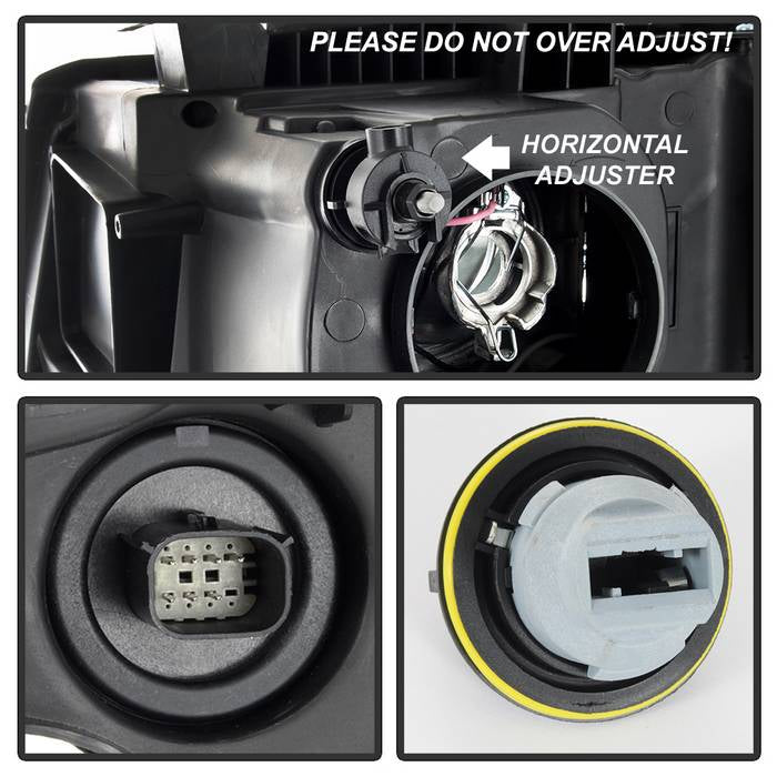 SPYDER xTune 15-17 Chevrolet Suburban OEM Style Halogen Headlights -Chrome (HD-JH-CSUB15-AM-C) 9044090