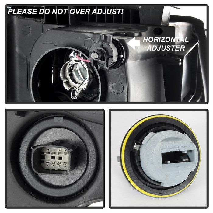 SPYDER xTune 15-17 Chevy Suburban (Halogen Models Only) Driver Side Headlights OEM Left (HD-JH-CSUB15-OE-L) 9040603