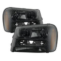SPYDER Xtune Chevy Trailblazer 02-09 OEM Style Headlights Black Smoke HD-JH-CTB02-AM-BSM 9028595