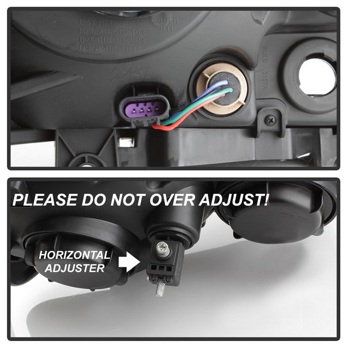 SPYDER xTune 11-14 Dodge Charger Halogen Headlights - Black Smoke (HD-JH-DCH11-AM-BSM) 9037177