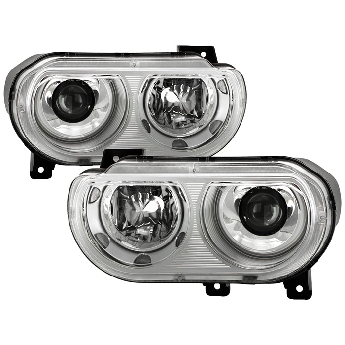 SPYDER Xtune Dodge Challenger 08-14 Xenon Hid Model Only Projector Headlamps Chrome HD-JH-DCHAL08-HID-C 9027284