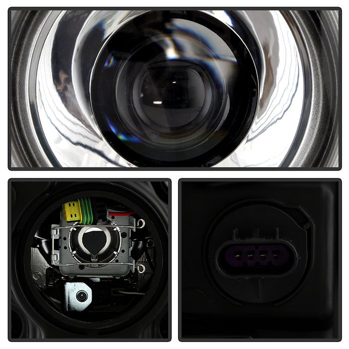 SPYDER Xtune Dodge Challenger 08-14 Xenon Hid Model Only Projector Headlamps Chrome HD-JH-DCHAL08-HID-C 9027284