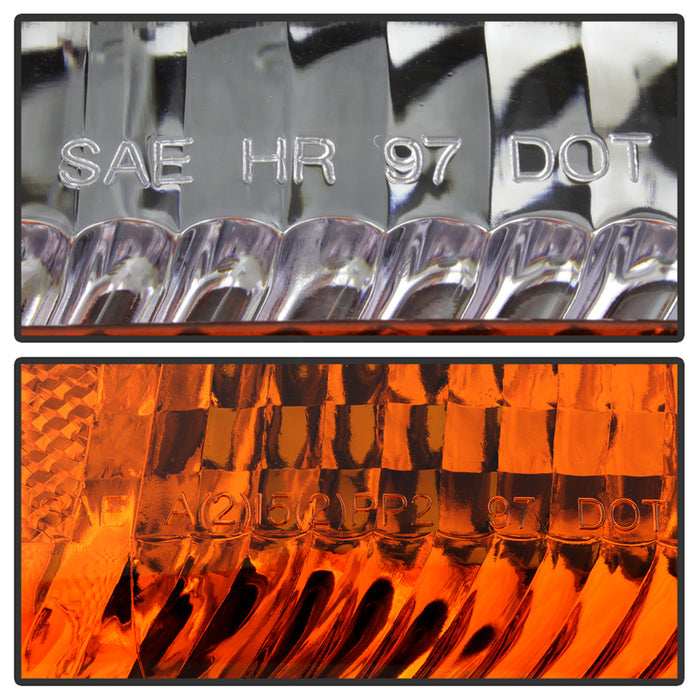 SPYDER xTune Dodge Dakota 97-04 OEM Style Headlights w/ Amber Bumper Lights - Chrome HD-JH-DDAK97-AM-SET 9036750