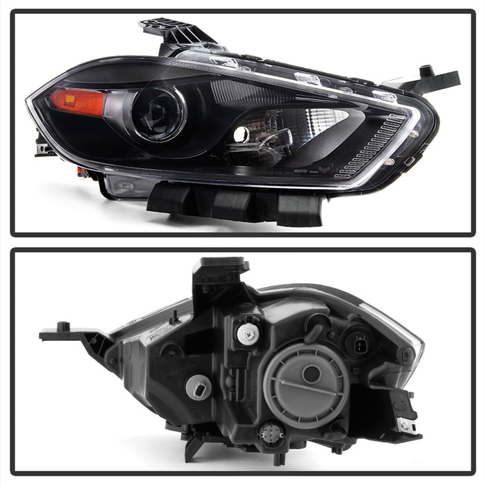 SPYDER xTune Dodge Dart 13-15 Passenger Side Projector Headlight -OEM Right - Black HD-JH-DDART13-HID-OE-R 9035142