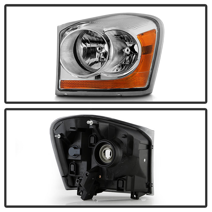 SPYDER Xtune Dodge Durango 04-05 OEM Headlamps Chrome HD-JH-DDU04-AM-C 9027307