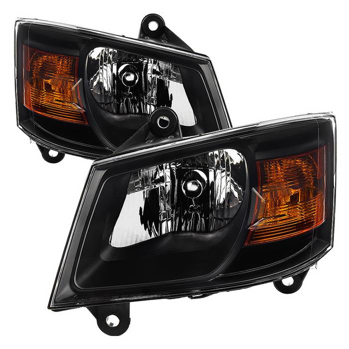SPYDER xTune Dodge Grand Caravan 08-10 OEM Style Headlights-Black HD-JH-DGC08-AM-BK 9035173