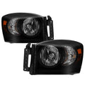 SPYDER Xtune Dodge Ram 1500 06-08 Amber Crystal Headlights Black Smoked HD-JH-DR06-AM-BSM 9030369