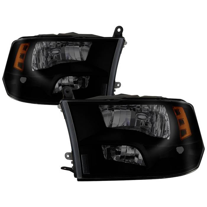 SPYDER xTune Dodge Ram 1500 09-17 (Non-LED) OEM Style Headlights - Black Smoked HD-JH-DR09-QU-BSM 9040207