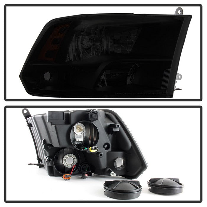 SPYDER xTune Dodge Ram 1500 09-17 (Non-LED) OEM Style Headlights - Black Smoked HD-JH-DR09-QU-BSM 9040207