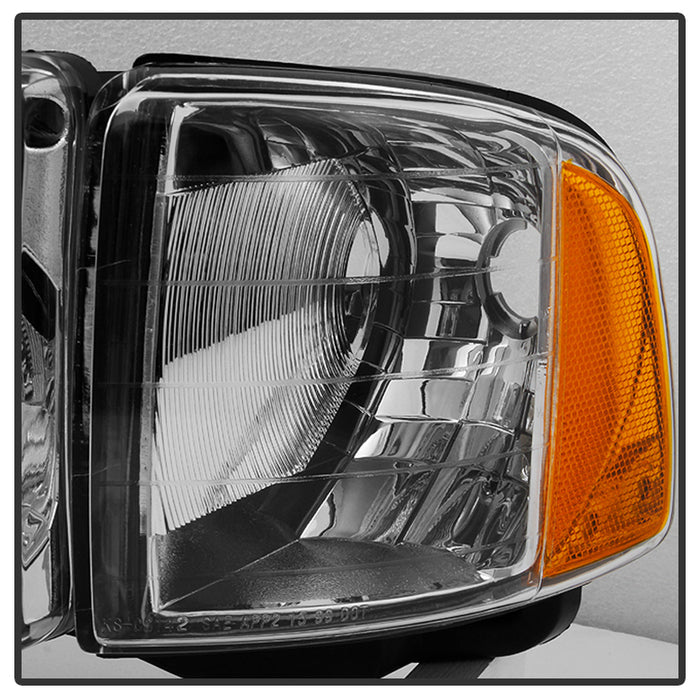 SPYDER Xtune Dodge Ram Sport Model Only 1999-2002 OEM Headlights Chrome HD-JH-DR99-SP-C 9032165