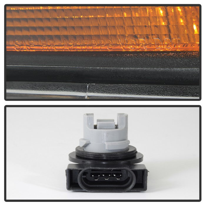 SPYDER xTune 06-08 Dodge Ram 1500 Headlights w/Chrome Bezel/Amber Bar - Black (HD-JH-DRAM06-AM-BK) 9037191
