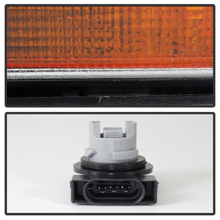 SPYDER Xtune Dodge Ram 06-08 w/ Chrome Bezel & Amber Bar Headlights Chrome HD-JH-DRAM06-AM-C 9026089