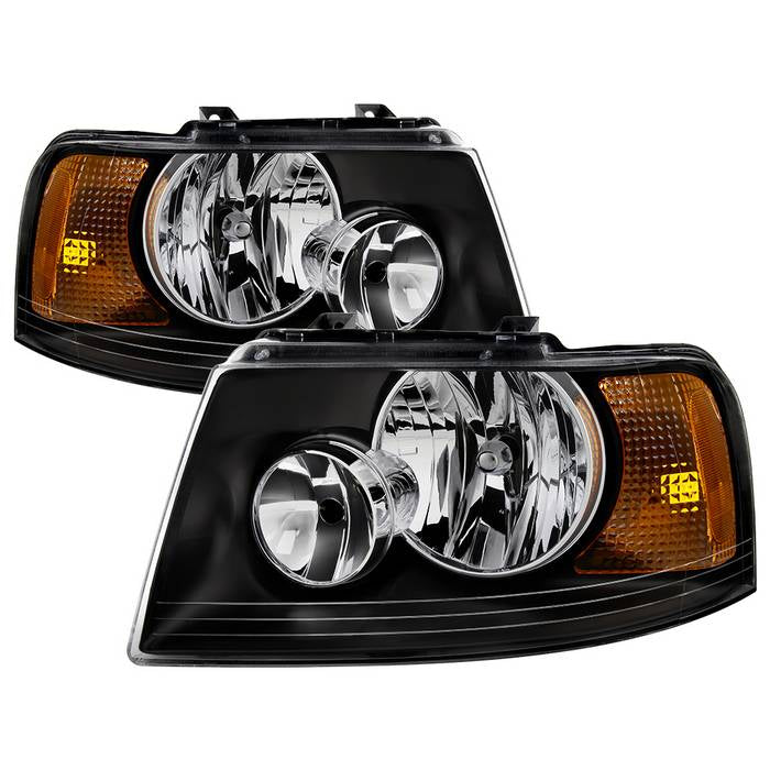 SPYDER xTune 03-06 Ford Expedition OEM Style Headlights - Black (HD-JH-FE03-AM-BK) 9037207