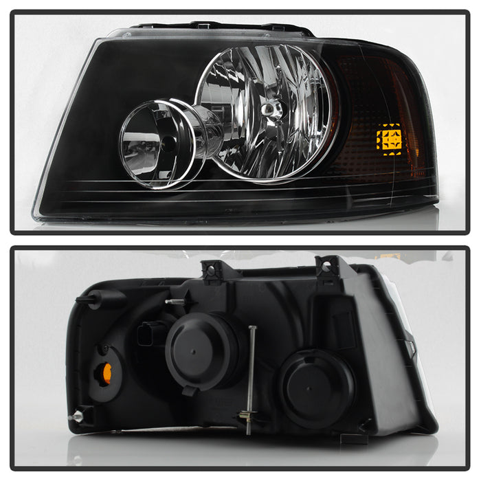 SPYDER xTune 03-06 Ford Expedition OEM Style Headlights - Black (HD-JH-FE03-AM-BK) 9037207