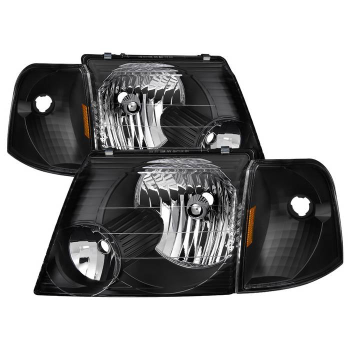 SPYDER xTune Ford Explorer 02-05 4DR (Non Sport/Sport Trac) OE Style Headlights - Black HD-JH-FEXP02-SET-BK 9037221
