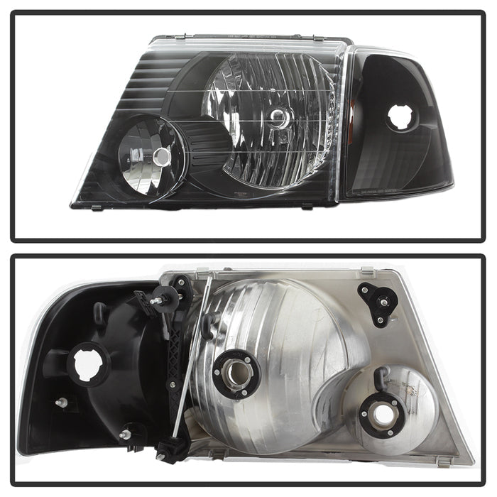 SPYDER xTune Ford Explorer 02-05 4DR (Non Sport/Sport Trac) OE Style Headlights - Black HD-JH-FEXP02-SET-BK 9037221