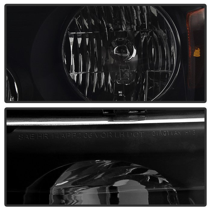 SPYDER Xtune Ford F150 04-08 Amber Crystal Headlights Black Smoked HD-JH-FF15004-AM-BSM 9030338