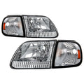 SPYDER Xtune Ford F150 97-03 / Expedition 97-02 Crystal Headlights w/Corner Chrome HD-JH-FF15097-SET-AM-C 5070326