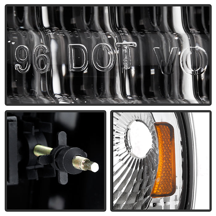 SPYDER Xtune Ford F150 97-03 / Expedition 97-02 Crystal Headlights w/Corner Chrome HD-JH-FF15097-SET-AM-C 5070326