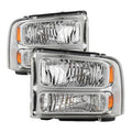 SPYDER Xtune Ford F250 F350 F450 Superduty Excursion 99-04 Headlights Chrome HD-JH-FF25099-HA-C 9033018