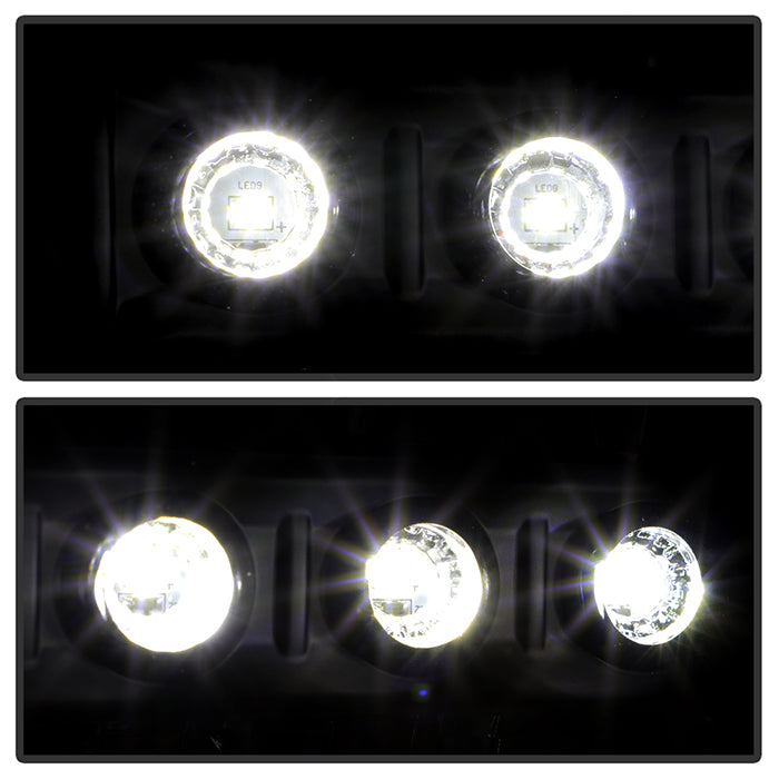 SPYDER Xtune Ford F250 F350 Super Duty 99-04 1Pc Headlights w/ LED Black HD-JH-FF25099-LED-BK 9026164