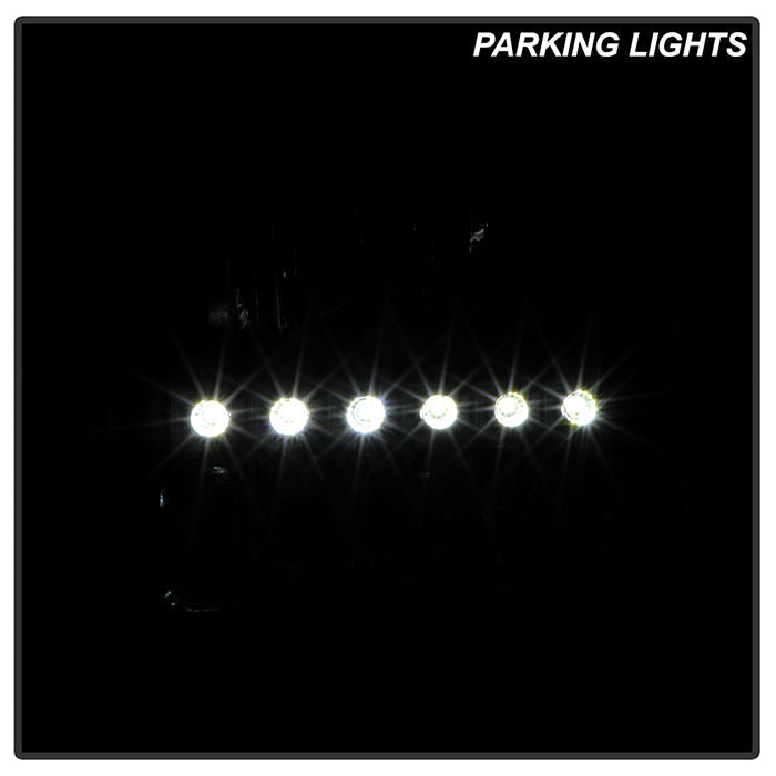 SPYDER Xtune Ford F250 F350 Super Duty 99-04 1Pc Headlights w/ LED Black HD-JH-FF25099-LED-BK 9026164