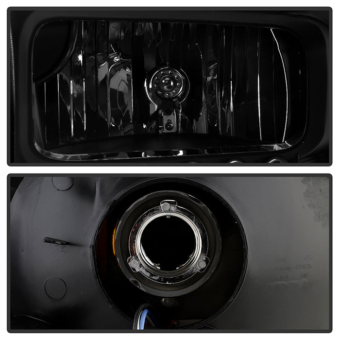 SPYDER Xtune Ford F250 F350 Super Duty 99-04 1Pc Headlights w/ LED Black Smoked HD-JH-FF25099-LED-BSM 9030215