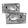 SPYDER Xtune Ford F250 F350 F450 Superduty Excursion 99-04 OEM Style Headlights Chrome HD-JH-FF25099-OE-C 9031403