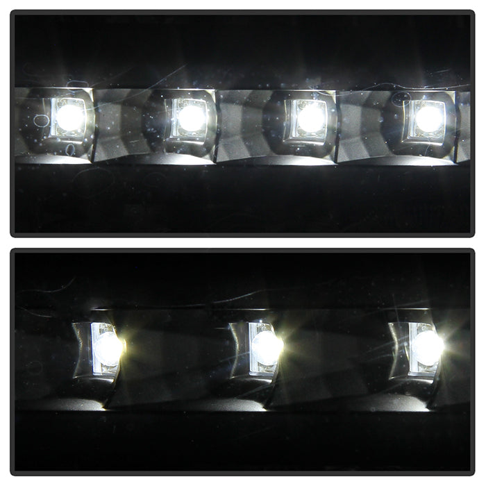 SPYDER Xtune Ford F250/350/450 Super Duty 05-07 Crystal Headlights w/ LED Black HD-JH-FS05-LED-BK 9026966