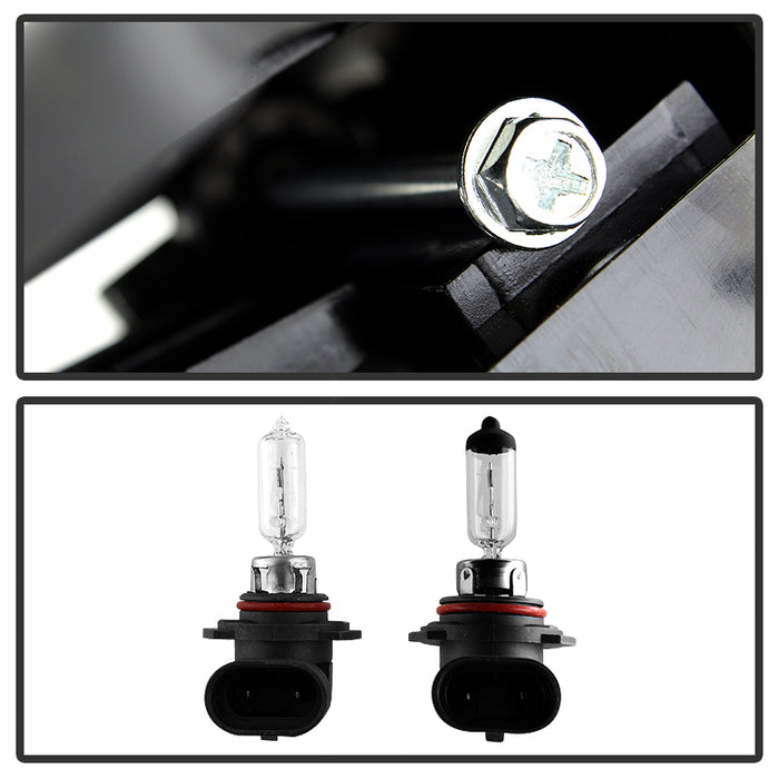 SPYDER Xtune GMC Yukon 94-99 Headlights w/ Corner & Parking Lights 8pcs Sets -Black HD-JH-GCK94-AM-BK-SET 9034442