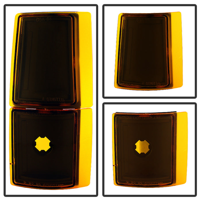 SPYDER Xtune GMC Yukon 94-99 Headlights w/ Corner & Parking Lights 8pcs Sets -Black HD-JH-GCK94-AM-BK-SET 9034442