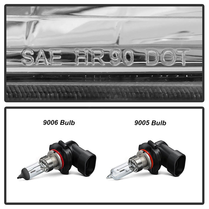 SPYDER Xtune GMC Yukon 92-93 Crystal Headlights w/ Corner & Bumper Chrome HD-JH-GMCCK88-AM-C-SET 5077424