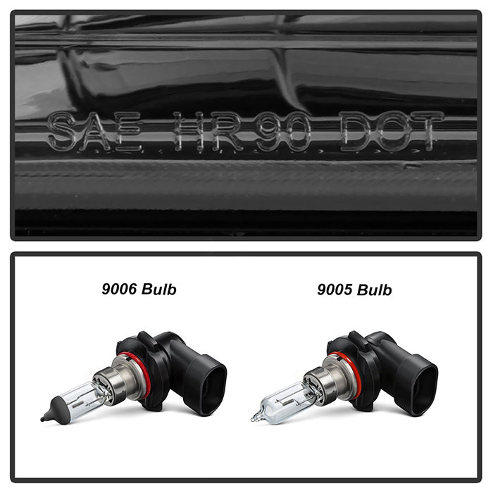 SPYDER Xtune GMC Yukon 92-93 Crystal Headlights w/ Corner & Bumper Smoke HD-JH-GMCCK88-AM-SM-SET 5073525