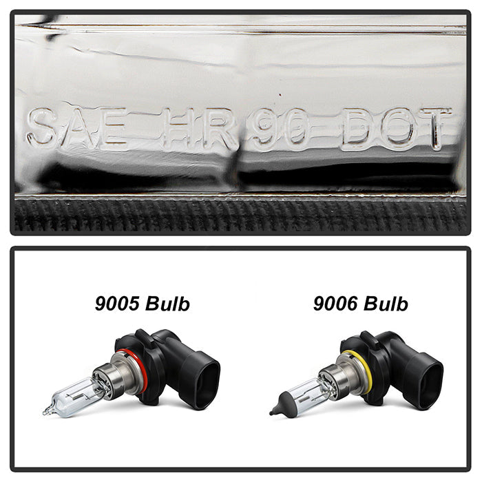 SPYDER Xtune GMC Yukon 92-93 Crystal Headlights w/ Corner & LED Bumper Chrome HD-JH-GMCCK88-LED-AM-C-SET 5073549