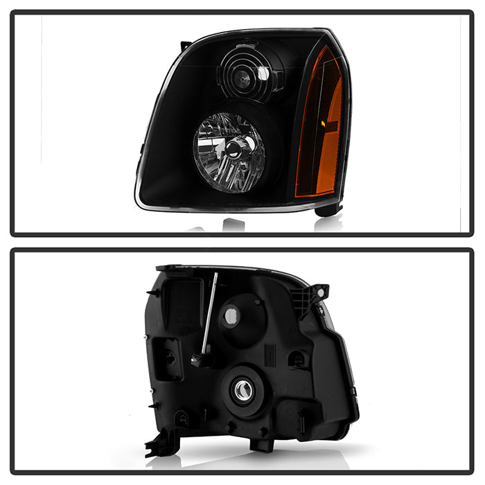 SPYDER Xtune GMC Yukon/Yukon Xl 07-14 Crystal Headlights Black HD-JH-GMCY07-AM-BK 9027352