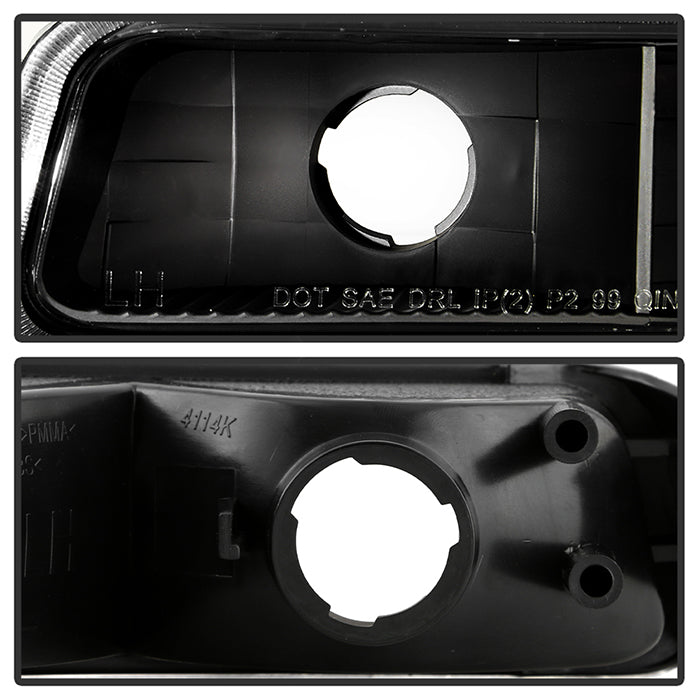SPYDER xTune GMC Sierra 99-06 /Yukon 00-06 Crystal Headlights & Bumper Lights - Black HD-JH-GS99-AM-SET-BK 9037474