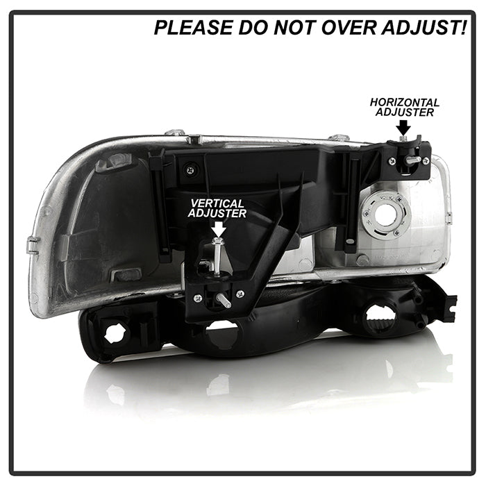 SPYDER xTune GMC Sierra 99-06 /Yukon 00-06 Crystal Headlights & Bumper Lights - Black HD-JH-GS99-AM-SET-BK 9037474