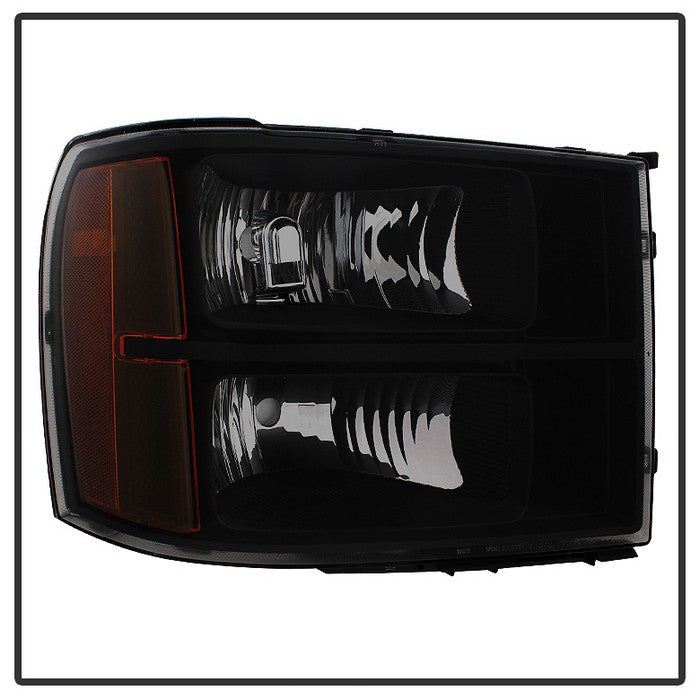 SPYDER Xtune GMC Sierra 07-13 Crystal Headlights Black Smoked HD-JH-GSIE07-AM-BSM 9034763