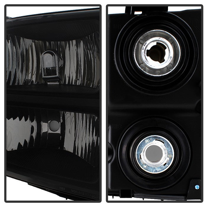 SPYDER Xtune GMC Sierra 07-13 Crystal Headlights Black Smoked HD-JH-GSIE07-AM-BSM 9034763