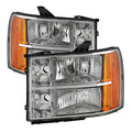 SPYDER Xtune GMC Sierra 07-13 Crystal Headlights Chrome HD-JH-GSIE07-AM-C 9034756