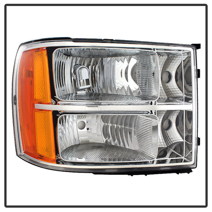 SPYDER Xtune GMC Sierra 07-13 Crystal Headlights Chrome HD-JH-GSIE07-AM-C 9034756